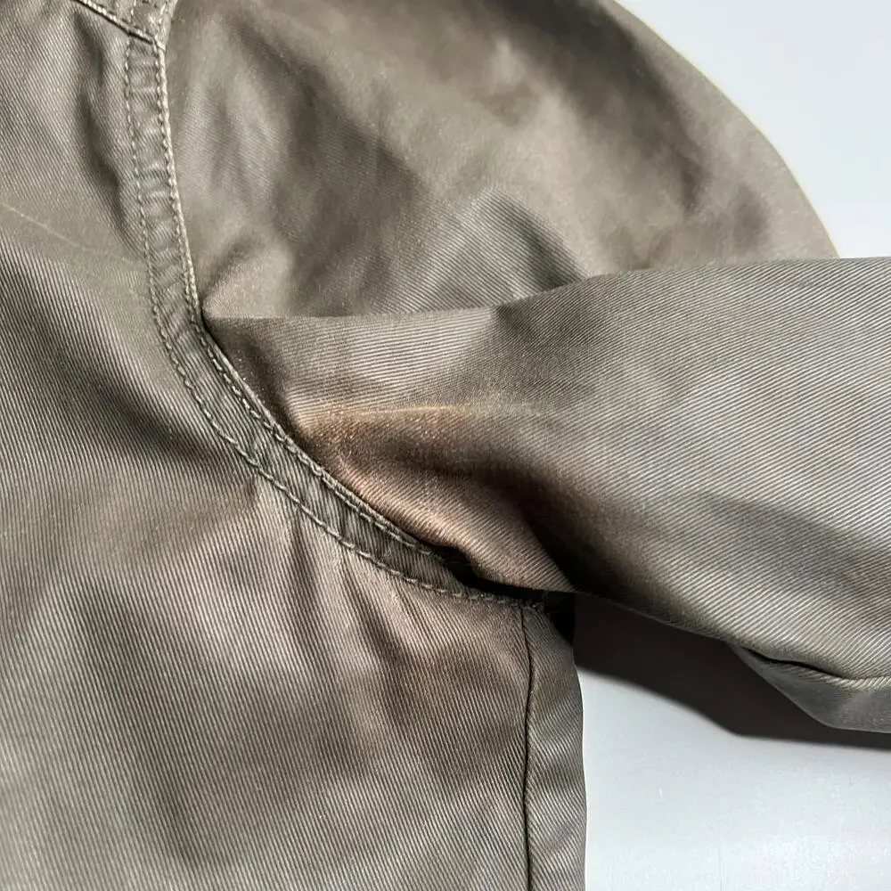 J.Crew Jacket Mens Small Brown Hooded Parka Full Zip Lined Pockets‎ Casual